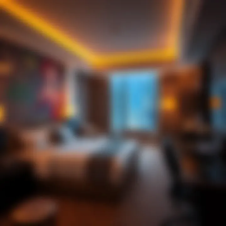 Comfortable room with modern amenities in a Strip hotel