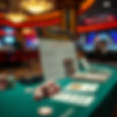 An informative display about responsible gaming practices at 7Clans Casino, featuring educational materials