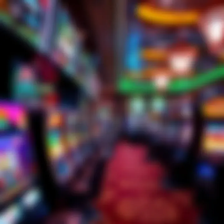 Luxurious gaming floor filled with various slot machines