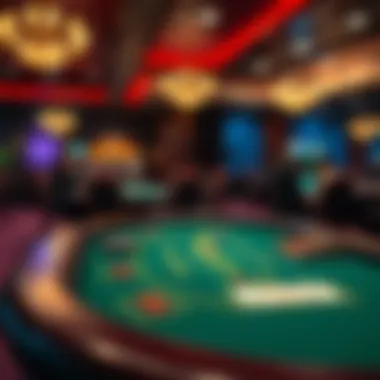 Live Blackjack Table in Pennsylvania Casino An elegant live blackjack table in a casino setting