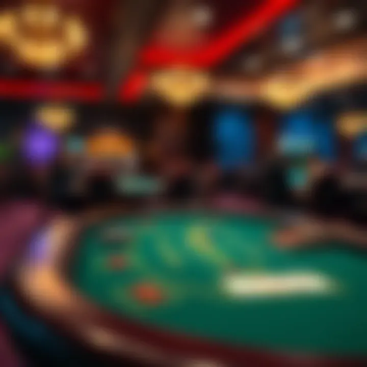 Live Blackjack Table in Pennsylvania Casino An elegant live blackjack table in a casino setting