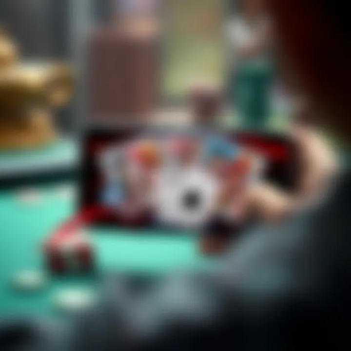 Diverse Mobile Card Game Genres A diverse range of mobile card games displayed on a smartphone screen