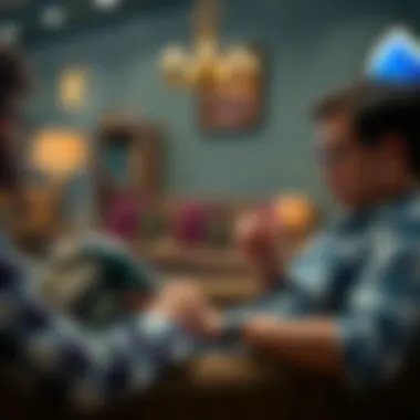 User Experience in Mobile Card Games A user enjoying a card game on a tablet in a cozy setting