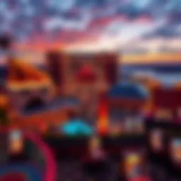 Panoramic view of Mohegan Sun Resort showcasing its architectural beauty