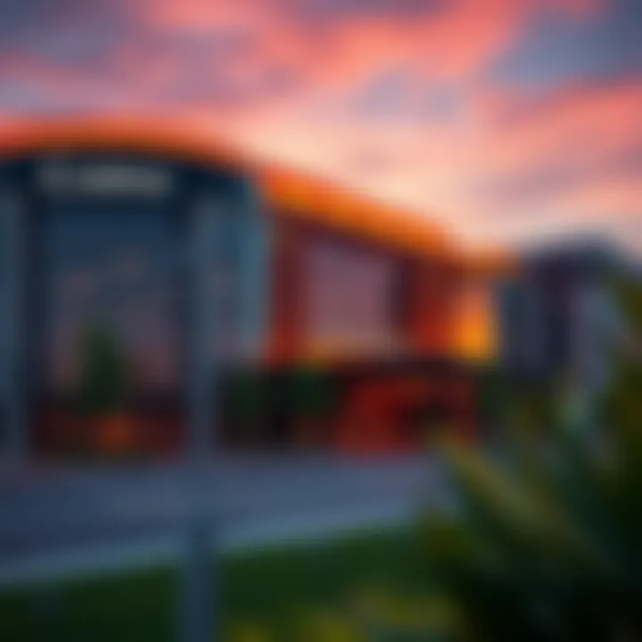 Exterior view of the new casino in Raleigh, showcasing its modern architecture