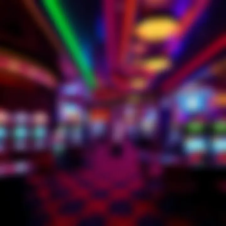Interior of the casino highlighting gaming areas and vibrant atmosphere