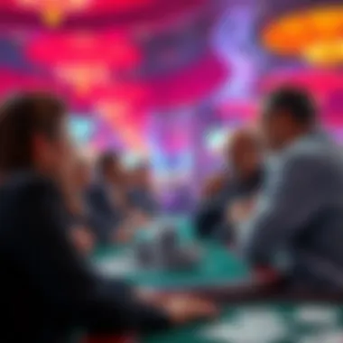 Local officials discussing the economic impact of the casino opening