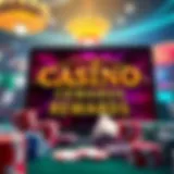 Visual representation of online gaming rewards