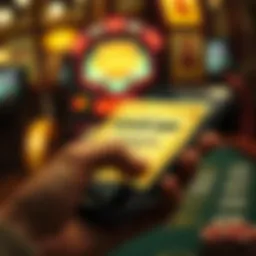 Digital scratch-off ticket on a smartphone screen