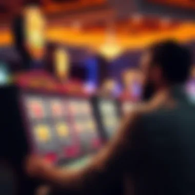 Strategic Gameplay in Slots Player engaging with slot strategy