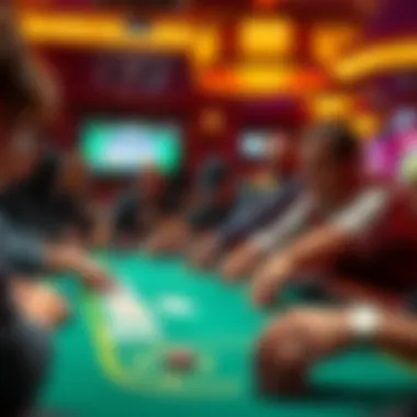 Dynamic Gameplay at Philadelphia's Casinos A lively poker game in progress at a local casino
