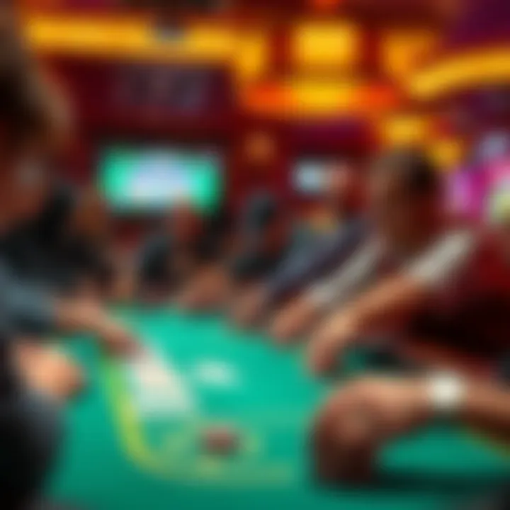 Dynamic Gameplay at Philadelphia's Casinos A lively poker game in progress at a local casino