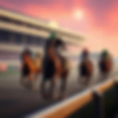 Thoroughbred Racing at Plainridge Thoroughbred horses racing at Plainridge