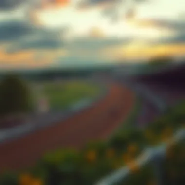 Aerial View of the Racetrack View of the Plainridge racetrack from above