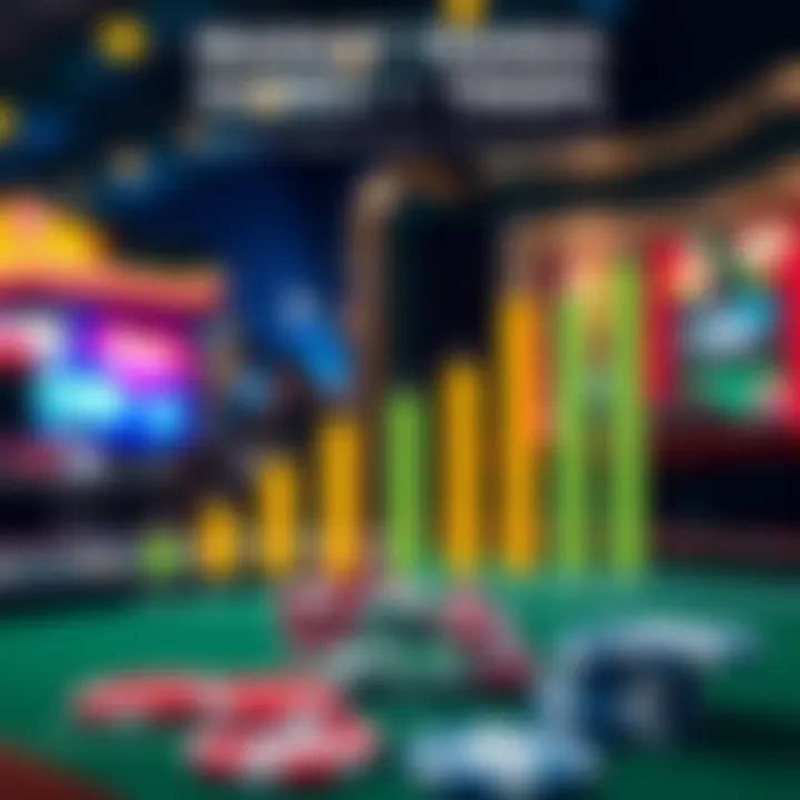 Graph showing market trends related to poker applications