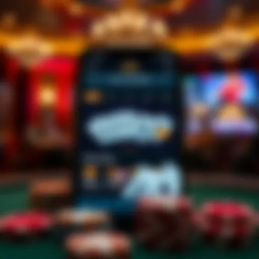 User interface showcasing the features of a poker championship app