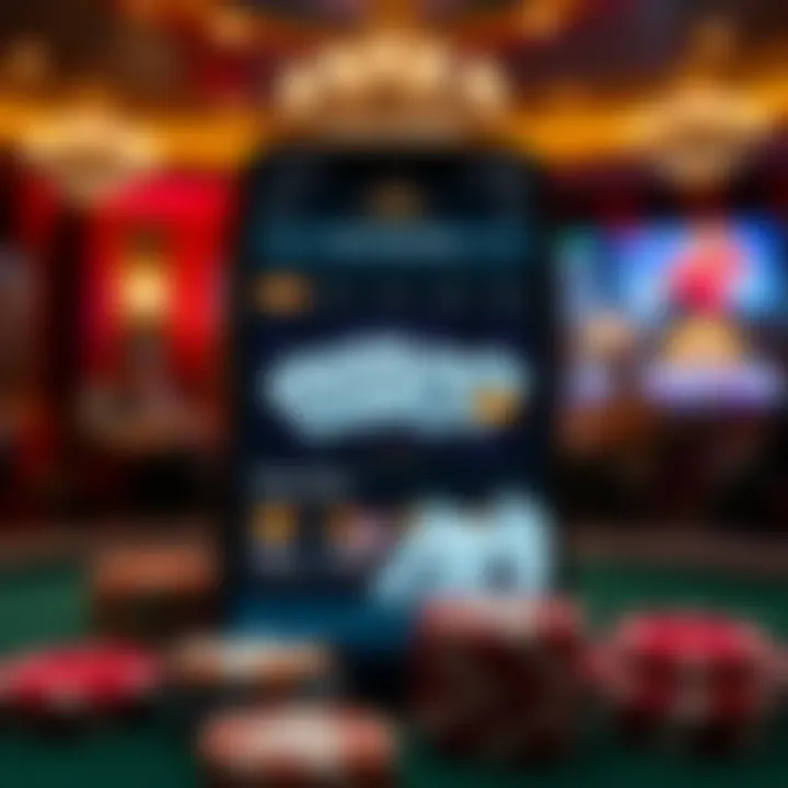 User interface showcasing the features of a poker championship app