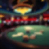 A digital landscape of online poker sites