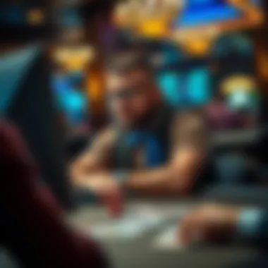Strategies for Success in Online Poker A player strategizing at an online poker table