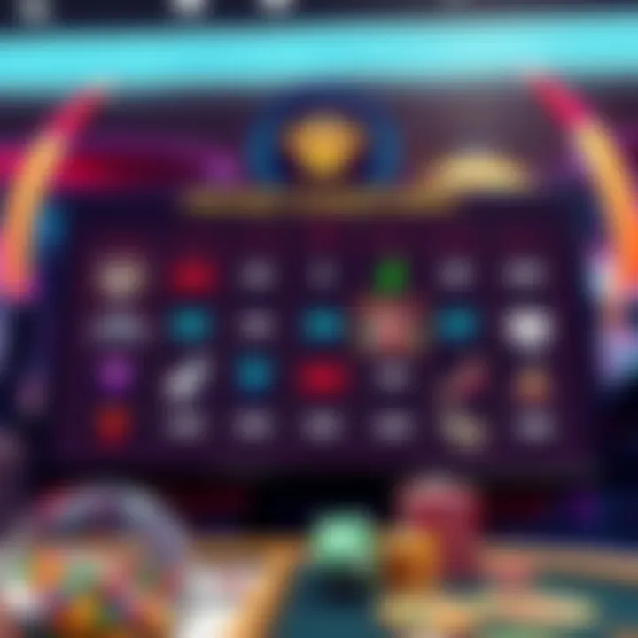 Payout structure illustration for casino slots