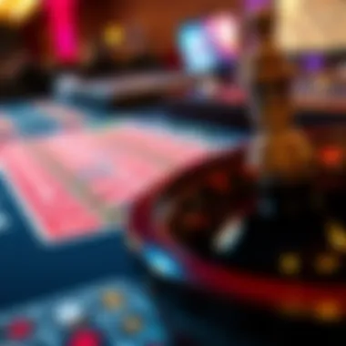 An elegant online roulette table displaying vibrant colors and graphics.