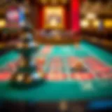 Visual representation of a roulette table highlighting max bet limits