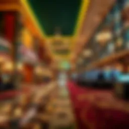 Luxurious lobby of San Manuel Casino Resort