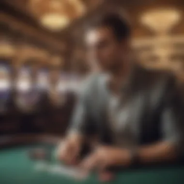 A dynamic scene of a player engaged in a thrilling moment at an SC casino game