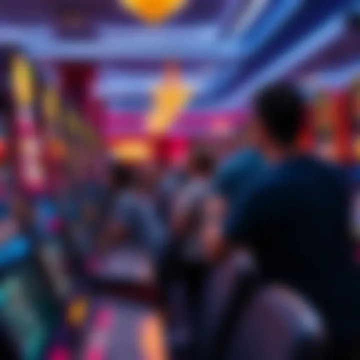 Guests enjoying a variety of slot machines with excitement