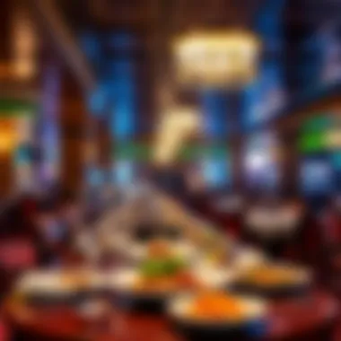 Culinary Delights at Showboat Mardi Gras Dining area showcasing various cuisines