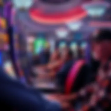 Engaging Slot Gaming at Rocky Gap Group of players enjoying slot machines