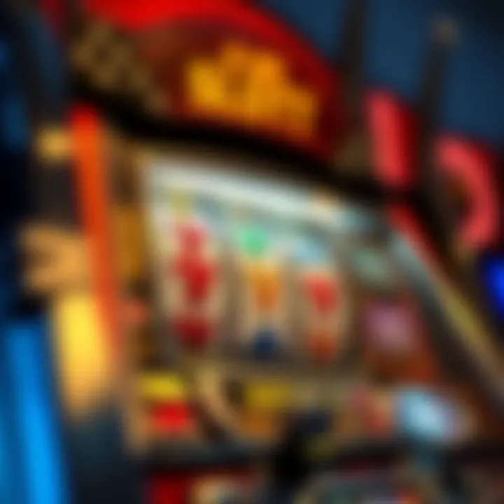 Intricate design of a modern slot machine