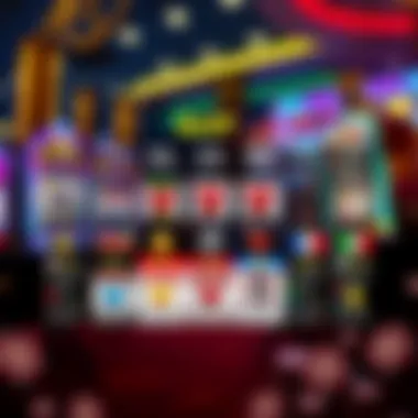 A colorful chart showcasing various slot game types and their features