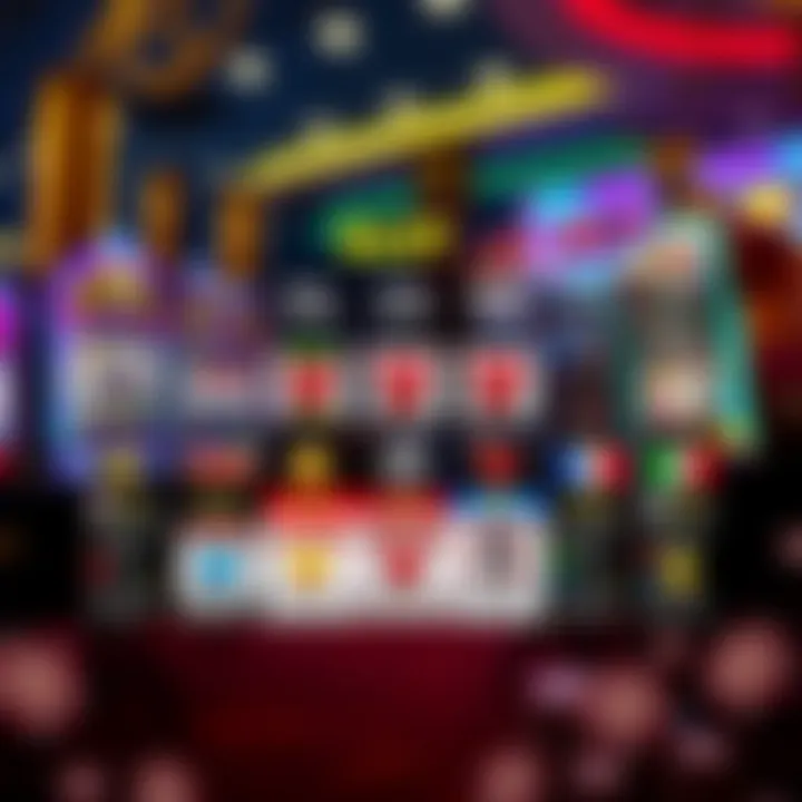 A colorful chart showcasing various slot game types and their features