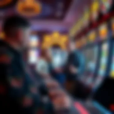 Graphical representation of player demographics engaging with slot machines, illustrating diverse gaming preferences.