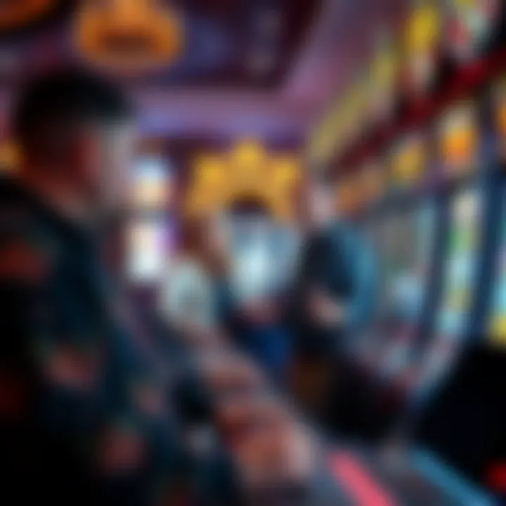 Graphical representation of player demographics engaging with slot machines, illustrating diverse gaming preferences.