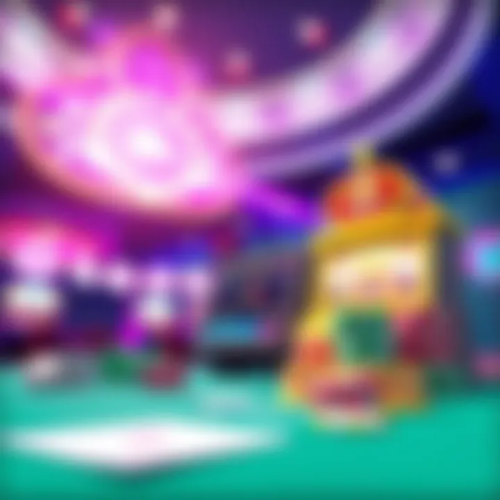 A conceptual illustration of technology's impact on modern gambling experiences in casinos.