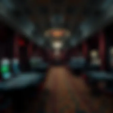 Haunting Interiors Haunting interior of an old casino with faded decor