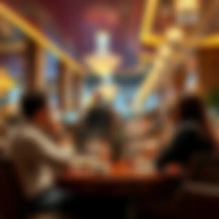 Exquisite Dining Experience at Aria Buffet Guests enjoying a delightful buffet experience