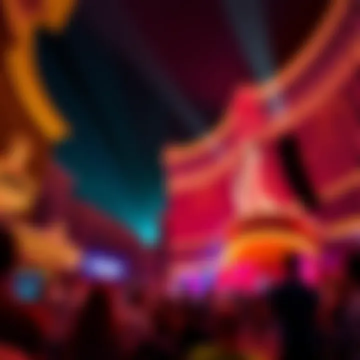 Vibrant entertainment show capturing the energy of the Bellagio