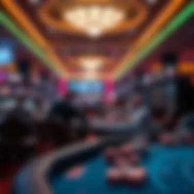Immersive graphics showcasing a vibrant casino environment