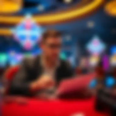 A strategic player analyzing bonus offers at a casino