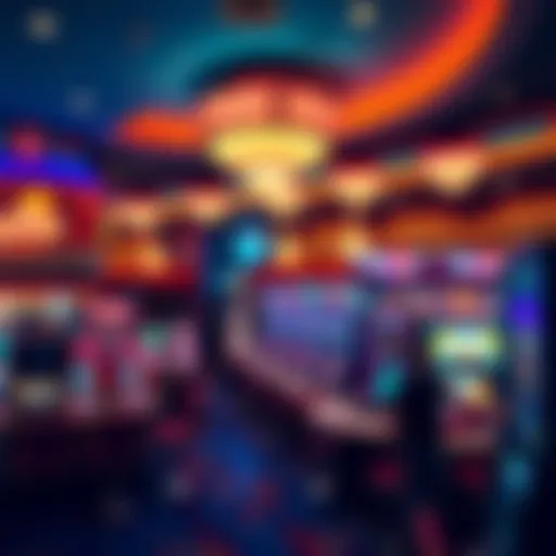 A panoramic view of a West Virginia casino showcasing its vibrant atmosphere