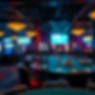 Modern Gaming Experience in a West Virginia Poker Room Inside a poker room in West Virginia highlighting modern gaming