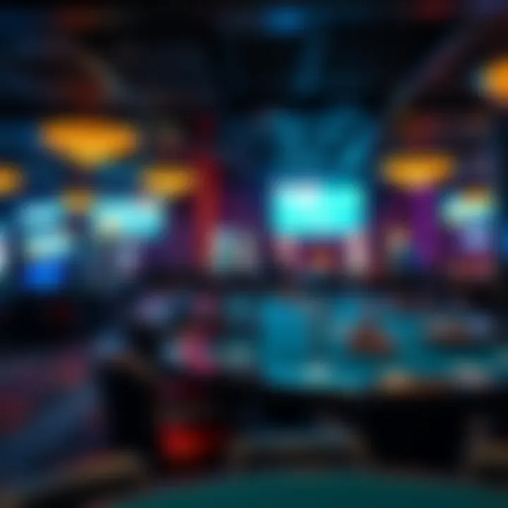 Modern Gaming Experience in a West Virginia Poker Room Inside a poker room in West Virginia highlighting modern gaming