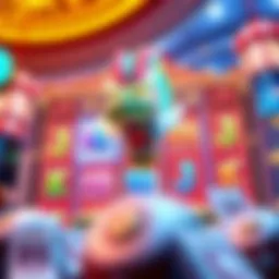 A vibrant illustration of the Lucky Dragon slot game interface showcasing its colorful reels and symbols.