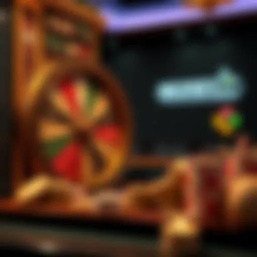 Historical representation of the money wheel game