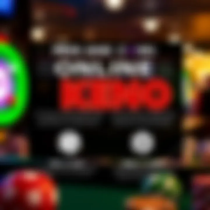 An infographic depicting the pros and cons of online Keno gaming.