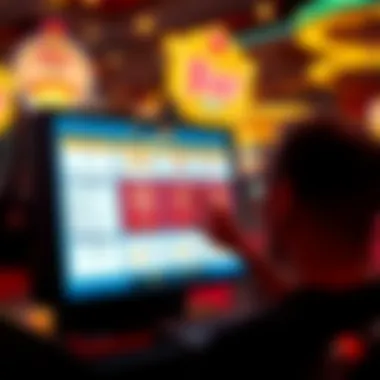 Ticket Purchase Methods in Las Vegas A digital interface displaying various methods for purchasing Las Vegas extravaganza tickets.