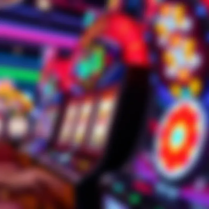 Glimpse of a vibrant lock link slot machine game in action